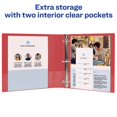 thumbnail image 4 of Binder Avery Durable 3 Anneaux 3 Anneaux Inclinés 1 Rouge 27204, 4 of 7