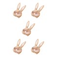 thumbnail image 2 of VONKY Cute Rabbit Hat with Adjustable Ears Warm Animal Soft Plush Light Brown 55cm 5Set, 2 of 6