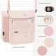 thumbnail image 5 of Funda de cuello con soporte para pasaporte WALNEW, con bloqueo RFID, rosa, 5 of 9