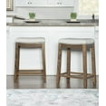 thumbnail image 2 of Tabouret de comptoir rayé rustique Warren, 2 of 4