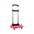 thumbnail image 5 of funtasica Backpack Hand Truck Backpack Trolley Telescopic Rod, Portable, Compact, Wheeled Cart Luggage Cart for Shopping Travel Office , Pink 2 Wheel Pink, 5 of 8