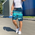 thumbnail image 5 of Bixox Men's Hawaiian Ship Dolphin printed lightweight casual shorts, soft sleep shorts with pockets., 5 of 5
