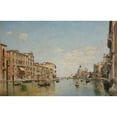 thumbnail image 2 of Federico del Campo 24x17 Gold Ornate Framed and Double Matted Museum Art Print Titled - View of the Grand Canal of Venice (1913), 2 of 4
