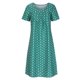 thumbnail image 4 of Vestidos Para Mujer Vestidos Midi Casual Cuello Redondo Manga Corta Plegable Estampado Odeerbi ODB163441, 4 of 8