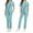 Blue, variant on Unisex Solid Color Elastic Metal Zipper Short Sleeve Brushing Force Pants Split Suit Petite Pants Suit for Women Pencil Pant Suit for Women Ladies Casual Jumpsuit Womens Jumpsuits plus Size Jumpsuits