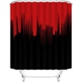 thumbnail image 3 of 4 Pcs Shower Curtain Sets Non-Slip Rugs Bath Mat Toilet Cover, U-Shaped Mat, Gradient Shower Curtain with 12 Hooks, 3 of 6
