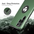 thumbnail image 5 of Samsung Galaxy S22 Ultra Case, Galaxy S22 Ultra Case with HD Screen Protector, [Military Grade] Shockproof Protection Case with 360° Magnetic Ring Holder Kickstand for Samsung S22 Ultra, Green, 5 of 16