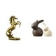 thumbnail image 1 of Elegante juego de caballo y figura hecho a mano para exhibir sobre la mesa, perfecto para hoteles, estanterías, chimeneas, mueble de TV y decoración d, 1 of 8