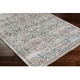 thumbnail image 2 of Mark&Day Washable Rugs, 8x10 Wahpeton Traditional Teal Area Rug, Blue Ivory Brown Carpet for Living Room, Bedroom or Kitchen (7'6" x 9'6", Machine Washable), 2 of 2