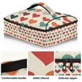 thumbnail image 2 of Iauyy Casserole Carrier for Hot Food Insulated Casserole Travel Carry Bag with Lid Food Warmer Bag for Party/Picnic,Retro Valentine's Day, 2 of 7