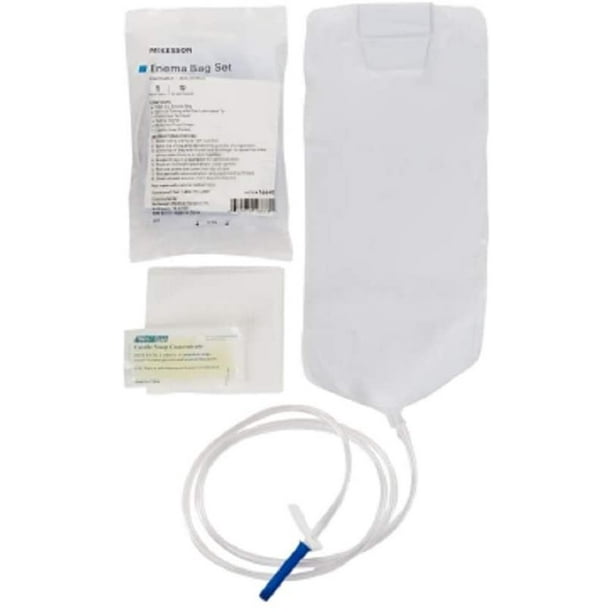 AMZ Supply Disposable Enema Kits Bag Set 1500 ml. Pack of 50