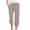 Beige, variant on Capris Pants for Women Casual Stripe Elastic Drawstring Wide Leg Capris Pants with Pockets Summer Pants for Women,L,White