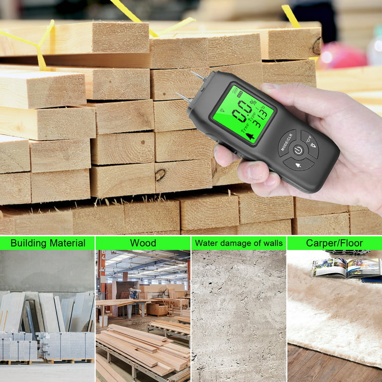 Digital Hygrometer Hygrometer Concrete Wall Moisture Meter Digital Moisture  Meter Humidity Monitor Moisture Content Detector Measuring Range 0 to 40%:  : Tools & Home Improvement