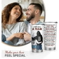 thumbnail image 2 of Valentines Day Gifts for Her Him - Gifts for Wife Husband, Anniversary Birthday Gifts for Girfriend Boyfriend, Wife Christmas Gift Ideas - We''re a Team 20oz Tumbler, 2 of 6