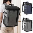 thumbnail image 3 of Backpack Cooler Insulated 20L Soft Beach Backpack Cooler Picnic Camping Beach Hiking BBQ, 3 of 5