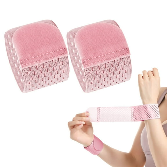 LHWEN Carpal Tunnel Wrist Brace Compression Support Adjustable Strap Breathable Sweat-Wicking Wristband for Weightlifting Tennis Fitness Daily Sports Teenagers Adults 2 Pcs