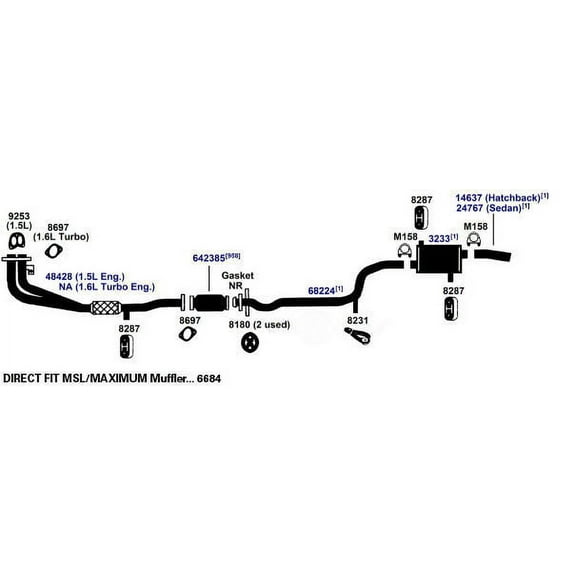 AP 8330 Fits select: 2011-2014 FORD MUSTANG
