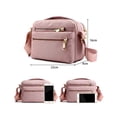 thumbnail image 2 of Bolso Bandolera Pequeño Y Sencillo Con Cremallera Para Mujer Rosa, 2 of 3