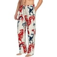 thumbnail image 2 of Junzan Men'S Pajama Pants Roosters Sleepwear Pants Pj Bottoms Drawstring And Pockets, 2 of 9