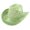 Mint Green-h3ud8, variant on OJSFQUFP Western Hat Glitter Cowboy Hat for Women Men Party Hat Carnival Fancy Dress Retro Glitter Hat Soft Fabric Lightweight Foldable Elegant Cowboy Hat Costume Accessory