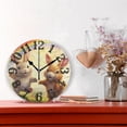 thumbnail image 2 of Rabbits and Rainbow Grassland 10 inch Wall Clocks Non Ticking Easy to Read Battery Decorative for Home Bathroom Kitchen Bedroom Living Room, 2 of 8