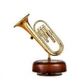 thumbnail image 1 of Music Box Classical Trumpet French Statue Vintage Hand-cranked Music Box Ornamen, 1 of 5