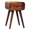 thumbnail image 6 of Small Chestnut Nightstand with Drawer | Discreet Bedroom Storage | Solid Mango Wood Hand - crafted | Suits Small Bedrooms Well, 6 of 6
