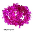 thumbnail image 2 of Triani 2Rolls of Sparkly Star Tinsel Garlands with Wire Metallic Garland Christmas Star Garlands Decorations for Wedding Birthday Party Festive Ornament (Rose Red), 2 of 7