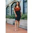 thumbnail image 5 of Womens High Waist Bodycon Fitted Midi Knee Pencil Skirt, 5 of 5