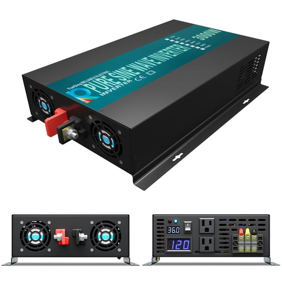 WZRELB Reliable 3000W Pure Sine Wave Solar Power Inverter 36V 120V Power Converter