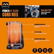 Masterplug 75ft Metal Extension Cord Reel