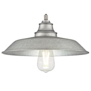 Westinghouse Lighting 6354600 1 Light Pendant Galvanized Steel Finish with Metal Shade