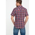 thumbnail image 2 of Wrangler Men's Retro Premium Plaid Print Short Sleeve Western Shirt - MVR448M, 2 of 6