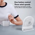 thumbnail image 4 of Ventilador De Escritorio USB, Pantalla Digital, Ventilador De Mesa Portátil De Viento Fuerte Con 3 Velocidades, Delgado Para El Hogar, Oficina, Dormitorio, Portátil, Al Aire, 4 of 7