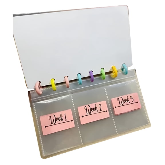 CCOCC 52-Week Savings Challenge Binder,Reusable Budget Book with Cash Envelopes