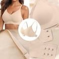 thumbnail image 3 of 2025 Women's Front Side Buckle High Support Sports Lace Edge without Steel SupportRing Movement Seamless Gathering Small Sports Adjustment Yoga Sleep Large, 3 of 4