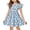 Blue, variant on YOUYEDIAN Easter Midi Dresses for Girls Teen Summer Cute Flutter Sleeve Princess Dress Crew Neck Buuny Rabbit Print Dresses (Red, 9-10 Years)