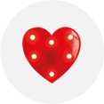 thumbnail image 1 of Lampara de noche FIGURA LUMINOSA Corazón Rojo, 1 of 2