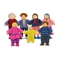 thumbnail image 1 of Melissa & Doug Familia de muñecas de madera articuladas de 7 piezas para casa de muñecas (2-4 pulgadas cada una), 1 of 5