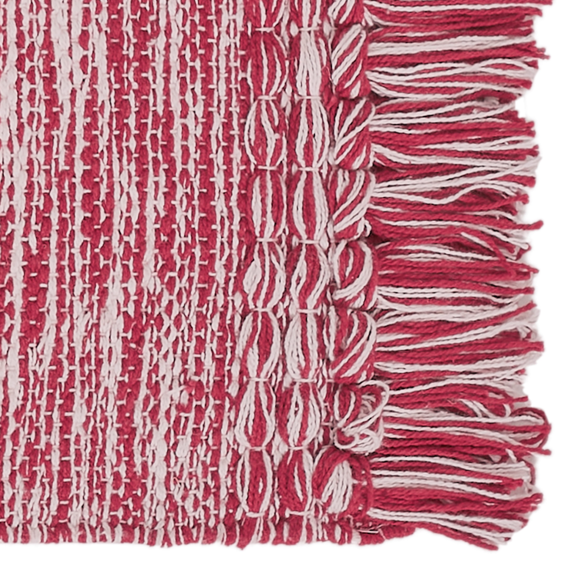Mainstays Woven Fringe 13" x 19" Unknown Fibers Rusty Brick Placemats (4 Pack)