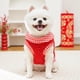 thumbnail image 4 of Chaqueta de forro polar de invierno para mascotas - abrigo cortavientos forrado de rojo y lujoso para perros pequeños y medianos, diseño de dos patas, 3 tallas disponibles, 4 of 7