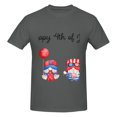 thumbnail image 4 of Bingfone Happy Independence Day Gnome Men'S Loose Fit Short-Sleeve Pocket T-Shirt, 4 of 7