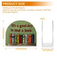 thumbnail image 4 of Yayeee Napkin Holder for Table Kitchen Paper Tissue Organization, Green Book Shelf, 4 of 8