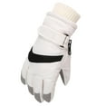 thumbnail image 4 of SGFCWSX Teen Ski Gloves Waterproof Winter Outdoors Gloves with Grip for Boys Girls Full Finger Fleece Lined Gloves White Size 7-11 Years, 4 of 7