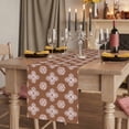 thumbnail image 2 of Table Runners 90 Inches Long Dress Scarves, Brown Floral Farmhouse Coffee/Dining/Kitchen Table Runner for Living Room, Spring Flowers Modern Abstract Art Farmhouse 13x90 Inch, 2 of 9
