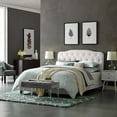 thumbnail image 3 of Amelia Full Faux Leather Bed (5991-WHI), 3 of 5