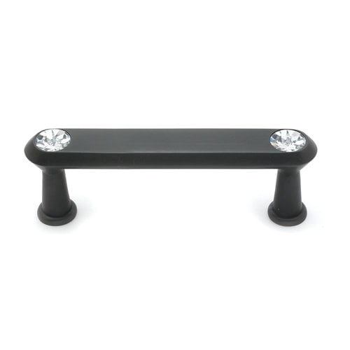 Alno C214-3-PA Swarovski Crystal 3" Cabinet Crystal Pull Polished Antique