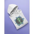 thumbnail image 3 of Alien Through Hole Design Hoodie Men -Image by Shutterstock, Male Large, 3 of 4