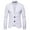 White, variant on Jakets for Men Men Slim-fit Solid Suit Collar Casual Small Suit Coat Corduroy Jacket