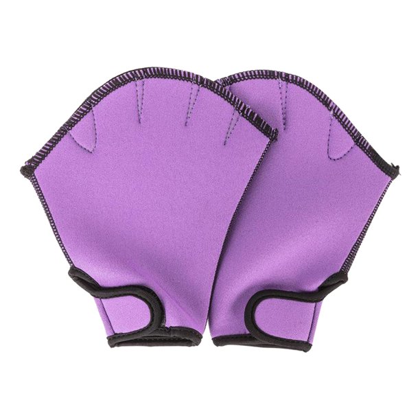 Guantes de natación palmeados Zulema 1 par de Guantes de buceo Morado S